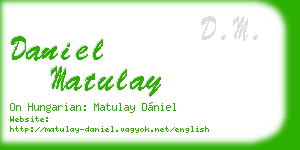 daniel matulay business card